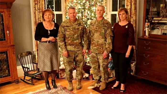 Holiday Message from LTG Semonite, his wife, Sergeant Major  Bradley Houston and his wife