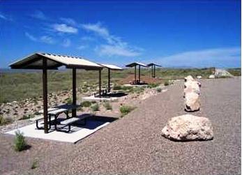 Group shelters at Two Rivers Dam