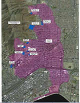Map of the El Paso Flood Risk Management study area 