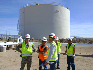 Visiting the bulk fuels project at Kirtland AFB