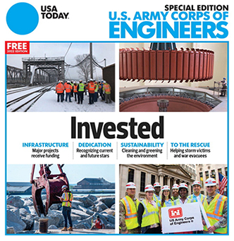 Image of the cover of the 2022 USA Today USACE Special Edition Issue
